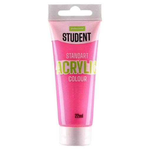 Picture of STUDENT ACRYLIC PAINT 22ML NEON PINK